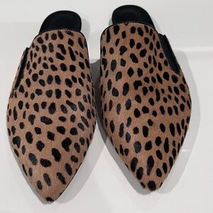 JENNI KAYNE- Pony Hair Mule, Cheetah print, Size 8. Excellent condition.